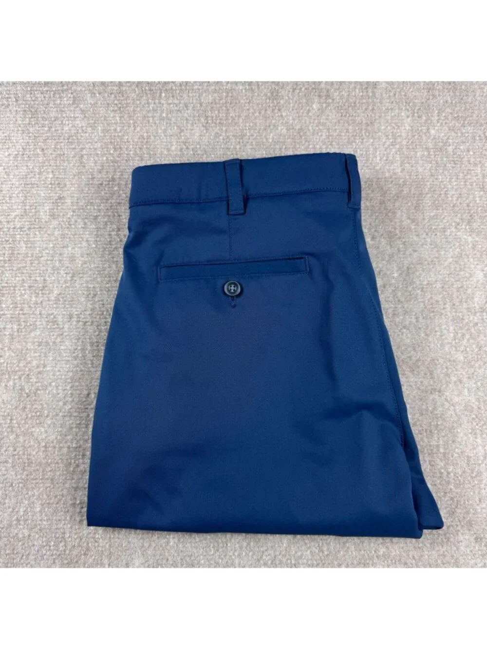 PGA TOUR Mens Straight Leg Golf Pants 32x32 Flat Front Blue Performance Preppy